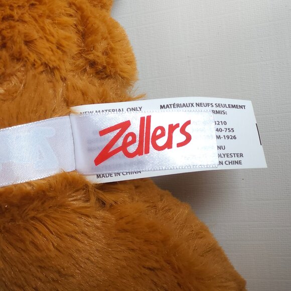 VINTAGE Zellers ZEDDY BEAR BNWT 💚❤️💛💙 Teddy Bear HBC Hudsons Bay - Picture 6 of 9